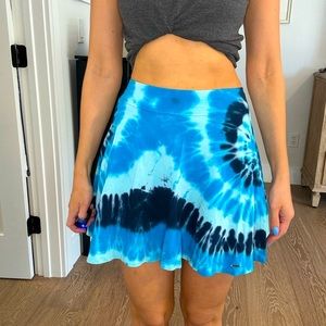 Hollister High Waisted Tie Dye Print Skirt